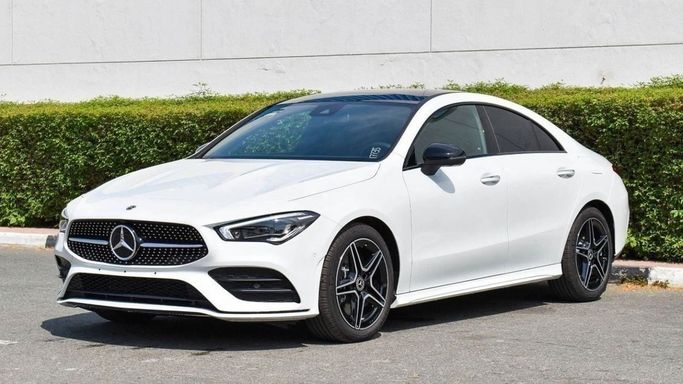 New Mercedes-Benz CLA 250 II (C118, X118), 2.0 l, 2023 in Dubai by Laith Alobaidi Motors, White color. European Specs | AUTO.AE