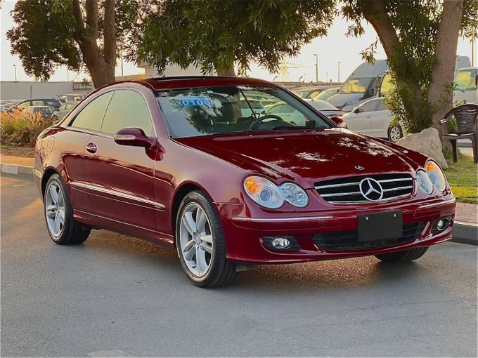 Подержанный Mercedes-Benz CLK-Class 320 II (W209) Рестайлинг, 3.0 л, 2008 в Дубае от Saeed Auto Красный цвет. Японская | AUTO.AE