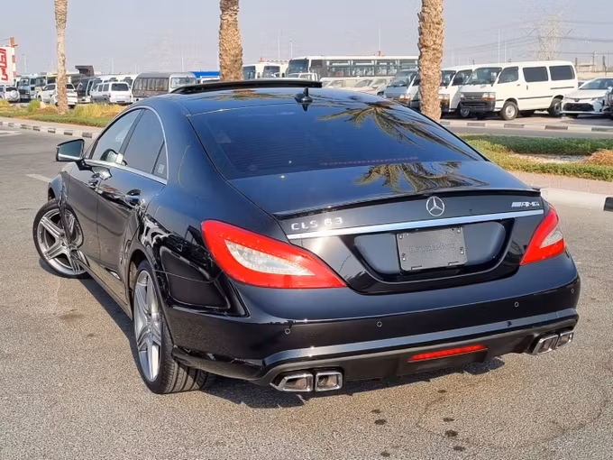 Used Mercedes-Benz CLS AMG 63 AMG II (W218), 5.5 l, 2013 in Dubai by Saeed Auto, Black color. Japanese Specs | AUTO.AE