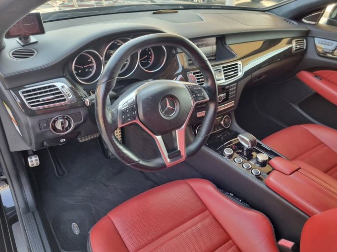 Used Mercedes-Benz CLS AMG 63 AMG II (W218), 5.5 l, 2013 in Dubai by Saeed Auto, Black color. Japanese Specs | AUTO.AE