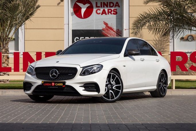 Used Mercedes-Benz E-Class AMG 43 AMG V (W213), 3.0 l, 2018 in Dubai by Linda Cars, White color. Korean Specs | AUTO.AE