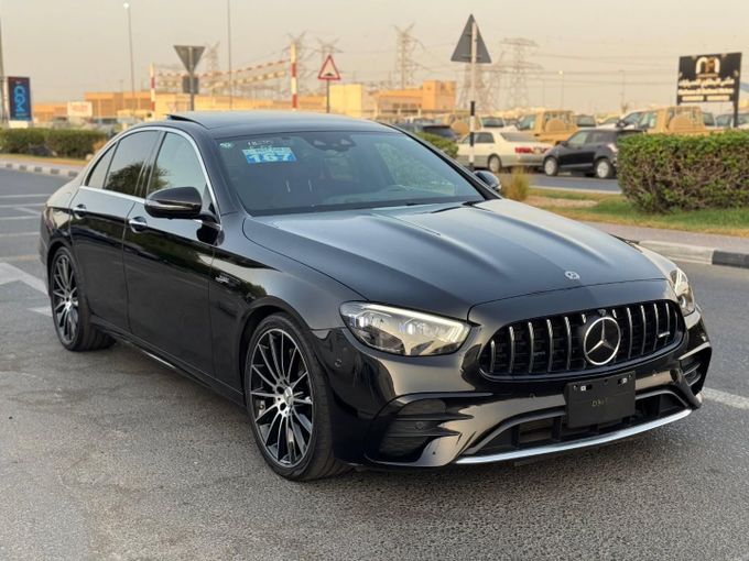 Used Mercedes-Benz E-Class AMG 53 AMG V (W213) Facelift, 3.0 l, 2021 in Dubai by Saeed Auto, Black color. Japanese Specs | AUTO.AE