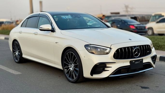 Used Mercedes-Benz E-Class AMG 53 AMG V (W213) Facelift, 3.0 l, 2022 in Dubai by Saeed Auto, White color. Japanese Specs | AUTO.AE