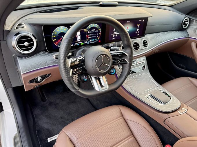 Used Mercedes-Benz E-Class AMG 53 AMG V (W213) Facelift, 3.0 l, 2022 in Dubai by Saeed Auto, White color. Japanese Specs | AUTO.AE