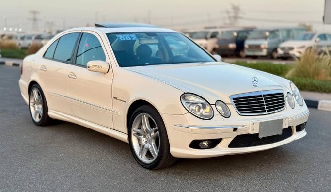 Used Mercedes-Benz E-Class AMG 55 AMG III (W211, S211), 5.4 l, 2003 in Dubai by Saeed Auto, White color. Japanese Specs | AUTO.AE