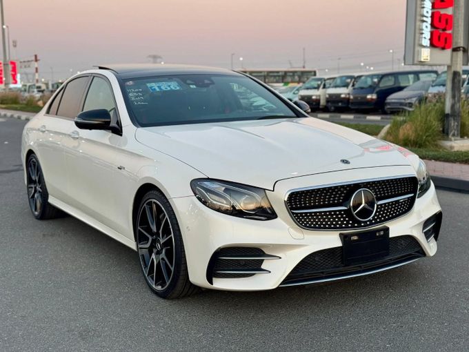 Used Mercedes-Benz E-Class AMG 53 AMG V (W213), 3.0 l, 2019 in Dubai by Saeed Auto, White color. Japanese Specs | AUTO.AE