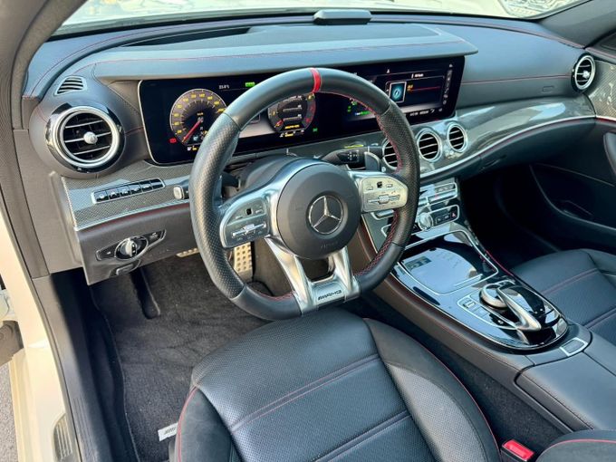 Used Mercedes-Benz E-Class AMG 53 AMG V (W213), 3.0 l, 2019 in Dubai by Saeed Auto, White color. Japanese Specs | AUTO.AE