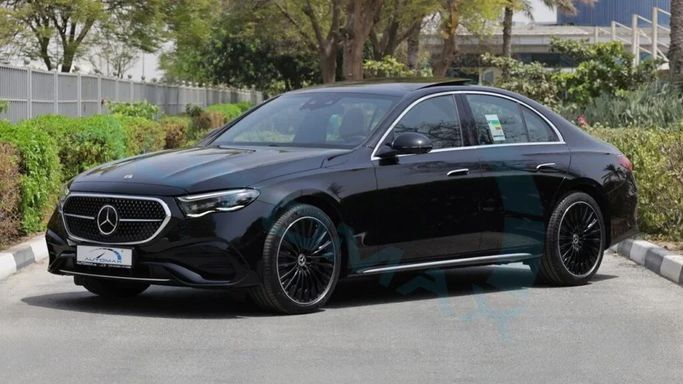 New Mercedes-Benz E-Class 300 VI (W214, S214), 2.0 l, 2025 in Dubai by Auto Max Group, Black color. GCC Specs | AUTO.AE