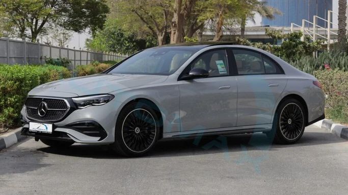 New Mercedes-Benz E-Class 260 L VI (W214, S214), 2.0 l, 2025 in Dubai by Auto Max Group, Grey color. GCC Specs | AUTO.AE