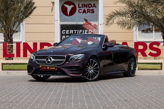 Подержанный Mercedes-Benz E-Class 200 V (W213, S213, C238), 2.0 л, 2018 в Дубае от Linda Cars Тёмно-бордовый цвет. GCC | AUTO.AE