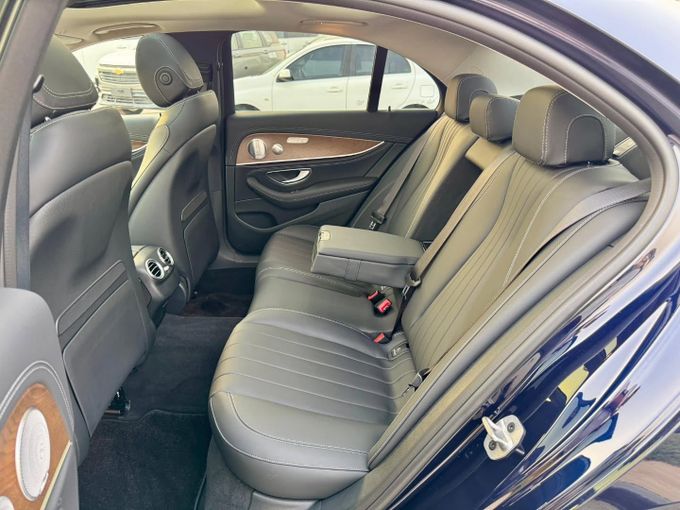 Used Mercedes-Benz E-Class 450 V (W213, S213, C238) Facelift, 3.0 l, 2020 in Dubai by Saeed Auto, Navy Blue color. Japanese Specs | AUTO.AE