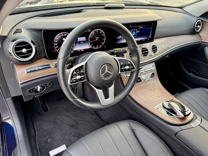Used Mercedes-Benz E-Class 450 V (W213, S213, C238) Facelift, 3.0 l, 2020 in Dubai by Saeed Auto, Navy Blue color. Japanese Specs | AUTO.AE