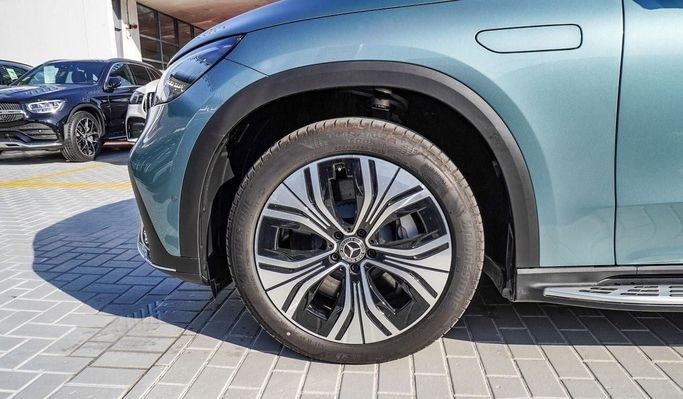 New Mercedes-Benz EQE 500, 2024 in Dubai by Saad Idan Motors, Light Blue color. Chinese Specs | AUTO.AE
