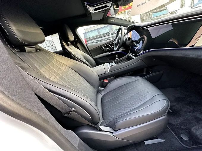 Used Mercedes-Benz EQS 450+, 2023 in Dubai by Formula Motors, White color. Japanese Specs | AUTO.AE