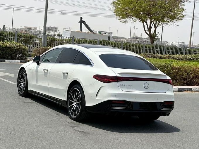 Used Mercedes-Benz EQS 450+, 2023 in Dubai by Formula Motors, White color. Japanese Specs | AUTO.AE