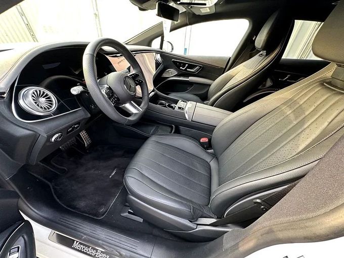 Used Mercedes-Benz EQS 450+, 2023 in Dubai by Formula Motors, White color. Japanese Specs | AUTO.AE
