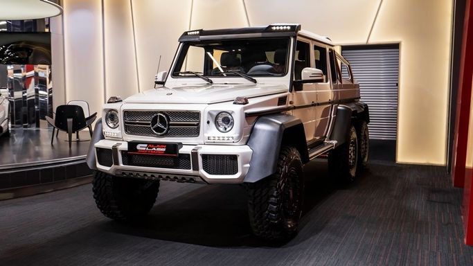 New Mercedes-Benz G-Class AMG 6x6 63 AMG, 5.5 l, 2014 in Dubai by Al Ain Class Motors, White color. GCC Specs | AUTO.AE