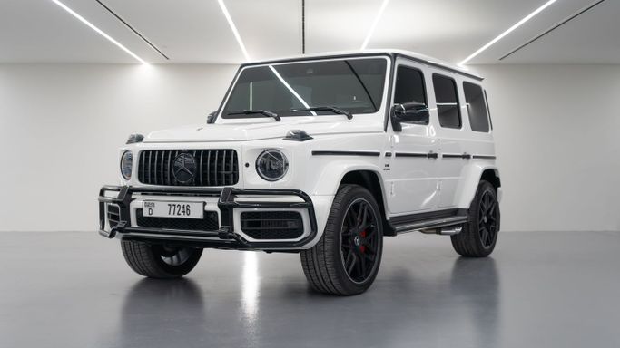 Mercedes-Benz G-Class AMG Brabus 800 II (W463), 2022 внедорожник 5 дв. бизнес класса в Дубае от POF RENTAL белый цвет | AUTO.AE