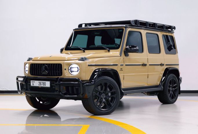 Mercedes-Benz G-Class AMG 63 4x4 Squared II (W463), 2025 внедорожник 5 дв. 4x4 squared бизнес класса в Дубае от POF RENTAL бежевый цвет | AUTO.AE