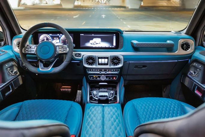 Mercedes-Benz G-Class AMG 63 4x4 Squared II (W463), 2020 внедорожник 5 дв. 4x4 squared бизнес класса в Дубае от AVA car rental голубой цвет | AUTO.AE