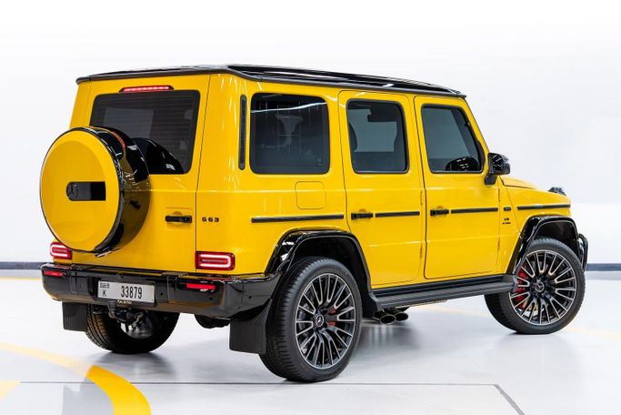 Mercedes-Benz G-Class AMG 63 AMG II (W465) Рестайлинг, 2025 внедорожник 5 дв. бизнес класса в Дубае от POF RENTAL желтый цвет | AUTO.AE