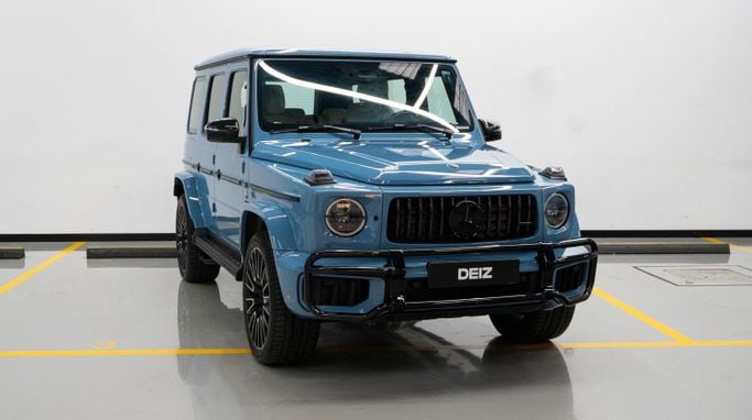 Mercedes-Benz G-Class AMG II (W463), 2025 business suv 5 dr. for rent in Dubai by DEIZ, light blue color | AUTO.AE