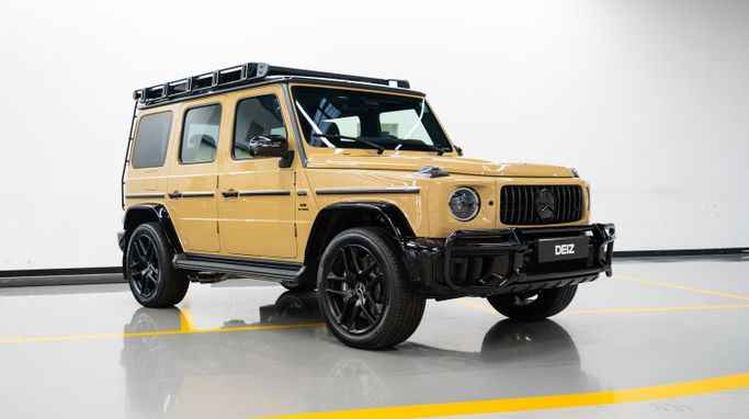 Mercedes-Benz G-Class AMG II (W463), 2025 business suv 5 dr. for rent in Dubai by DEIZ, beige color | AUTO.AE