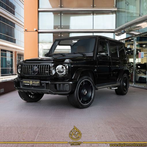 New Mercedes-Benz G-Class AMG 63 AMG II (W465) Facelift, 4.0 l, 2025 in Dubai by Q Motors, Black color. European Specs | AUTO.AE