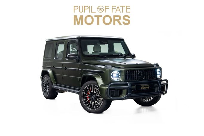 Новый Mercedes-Benz G-Class AMG 63 AMG II (W465) Рестайлинг, 4.0 л, 2025 в Дубае от PUPIL OF FATE MOTORS Зеленый цвет. GCC | AUTO.AE
