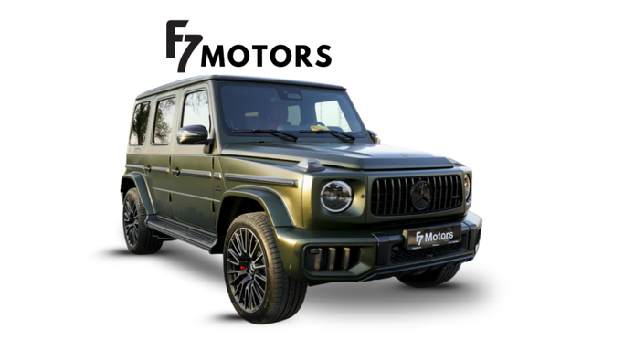 Новый Mercedes-Benz G-Class AMG 63 AMG II (W465) Рестайлинг, 4.0 л, 2025 в Дубае от F7 Motors Зеленый цвет. GCC | AUTO.AE