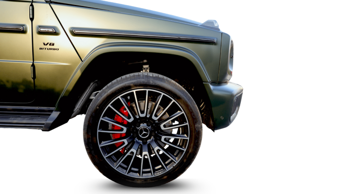 Новый Mercedes-Benz G-Class AMG 63 AMG II (W465) Рестайлинг, 4.0 л, 2025 в Дубае от F7 Motors Зеленый цвет. GCC | AUTO.AE
