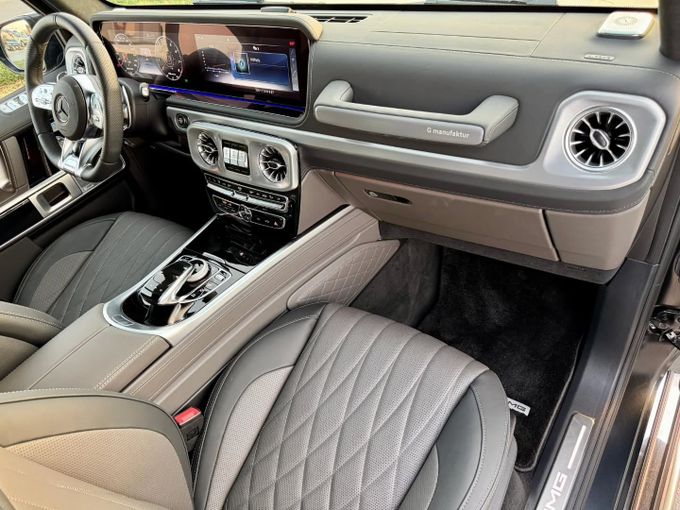 New Mercedes-Benz G-Class AMG 63 AMG II (W463), 4.0 l, 2023 in Dubai by Saeed Auto, Black color. Japanese Specs | AUTO.AE