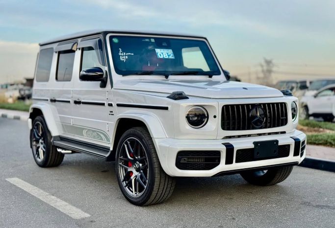 Used Mercedes-Benz G-Class AMG 63 AMG II (W463), 4.0 l, 2023 in Dubai by Saeed Auto, White color. Japanese Specs | AUTO.AE