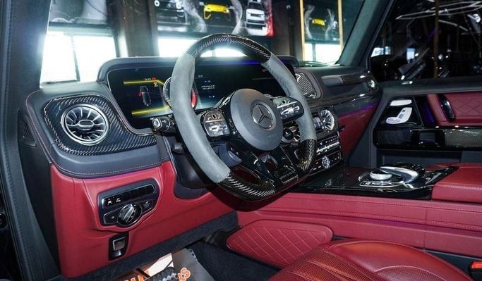 Подержанный Mercedes-Benz G-Class AMG 63 AMG II (W463), 4.0 л, 2023 в Дубае от Najem Motors Черный цвет. Европейская | AUTO.AE