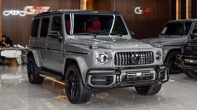 New Mercedes-Benz G-Class AMG 63 AMG II (W465) Facelift, 4.0 l, 2024 in Dubai by Najem Motors, Grey color. European Specs | AUTO.AE