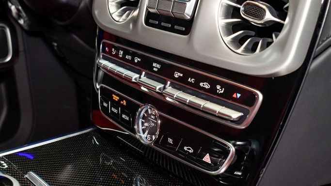 New Mercedes-Benz G-Class AMG 63 AMG II (W465) Facelift, 4.0 l, 2024 in Dubai by Najem Motors, Grey color. European Specs | AUTO.AE
