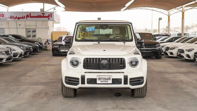 Подержанный Mercedes-Benz G-Class AMG 63 AMG II (W463), 4.0 л, 2019 в Дубае от Ibitisam Motors Белый цвет.  | AUTO.AE