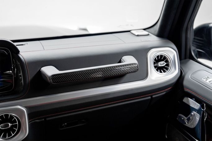 New Mercedes-Benz G-Class AMG 63 AMG II (W465) Facelift, 4.0 l, 2025 in Dubai by PUPIL OF FATE MOTORS, Black color. GCC Specs | AUTO.AE