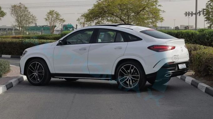 New Mercedes-Benz GLE Coupe 450 II (C167) Facelift, 3.0 l, 2025 in Dubai by Auto Max Group, White color. GCC Specs | AUTO.AE