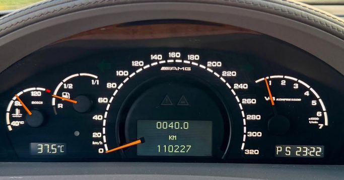 Used Mercedes-Benz S-Class AMG 55 AMG I (W220) Facelift, 5.4 l, 2003 in Dubai by Saeed Auto, Silver color. Japanese Specs | AUTO.AE