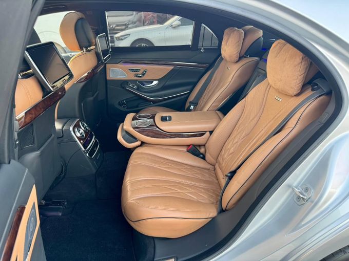 Used Mercedes-Benz S-Class AMG 63 AMG III (W222, C217), 5.5 l, 2015 in Dubai by Saeed Auto, Silver color. Japanese Specs | AUTO.AE
