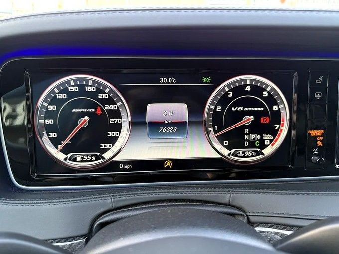 Used Mercedes-Benz S-Class AMG 63 AMG Long III (W222, C217), 5.5 l, 2017 in Dubai by Shamil Motors, White color. Japanese Specs | AUTO.AE