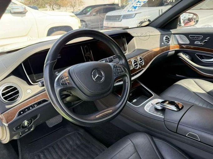 مستعملة Mercedes-Benz S-Class 500 e Long السادس (W222، C217), 3.5 l, 2014 في في دبي من High Line Auto، اللون أبيض. المواصفات اليابانية | AUTO.AE