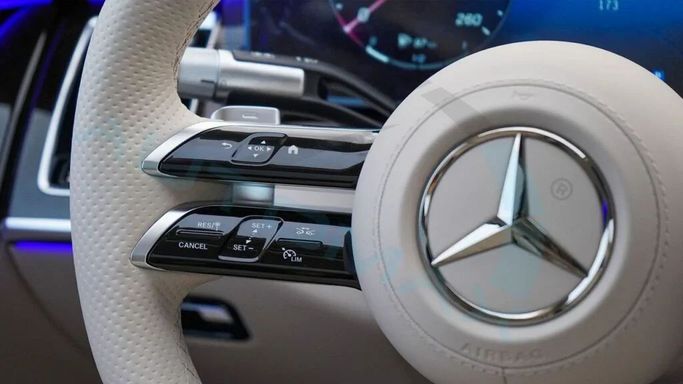 New Mercedes-Benz S-Class 500 Long 4MATIC VII (W223), 3.0 l, 2024 in Dubai by Auto Max Group, Silver color. European Specs | AUTO.AE