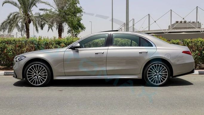 New Mercedes-Benz S-Class 500 Long 4MATIC VII (W223), 3.0 l, 2024 in Dubai by Auto Max Group, Silver color. European Specs | AUTO.AE