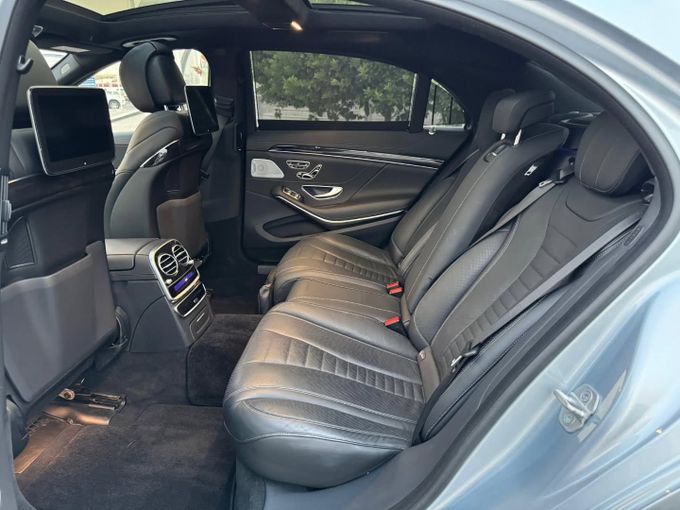 Used Mercedes-Benz S-Class 560 VI (W222, C217) Facelift, 4.0 l, 2018 in Dubai by Saeed Auto, Silver color. Japanese Specs | AUTO.AE
