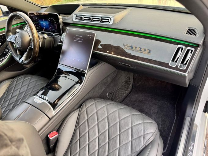 Used Mercedes-Benz S-Class 500 4MATIC VII (W223), 3.0 l, 2022 in Dubai by Saeed Auto, White color. Japanese Specs | AUTO.AE