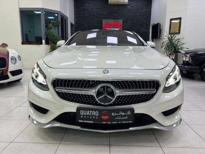 Подержанный Mercedes-Benz S-Class 500 VI (W222, C217), 4.7 л, 2016 в Дубае от Quatro Motors Белый цвет.  | AUTO.AE