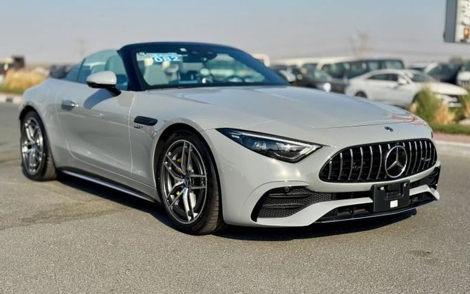 Used Mercedes-Benz SL-Class AMG 43 AMG IV (R232), 2.0 l, 2023 in Dubai by Saeed Auto, Grey color. Japanese Specs | AUTO.AE