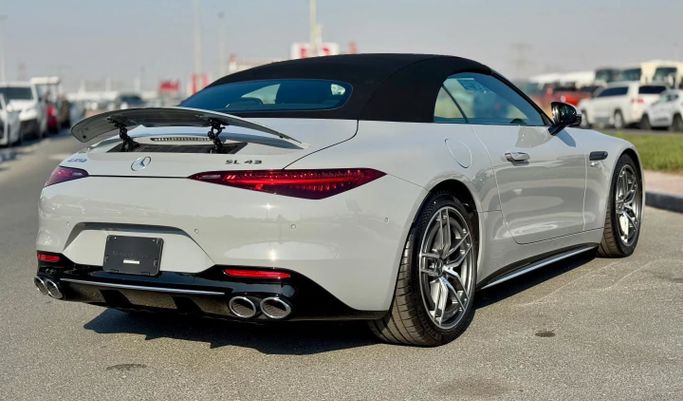 Used Mercedes-Benz SL-Class AMG 43 AMG IV (R232), 2.0 l, 2023 in Dubai by Saeed Auto, Grey color. Japanese Specs | AUTO.AE